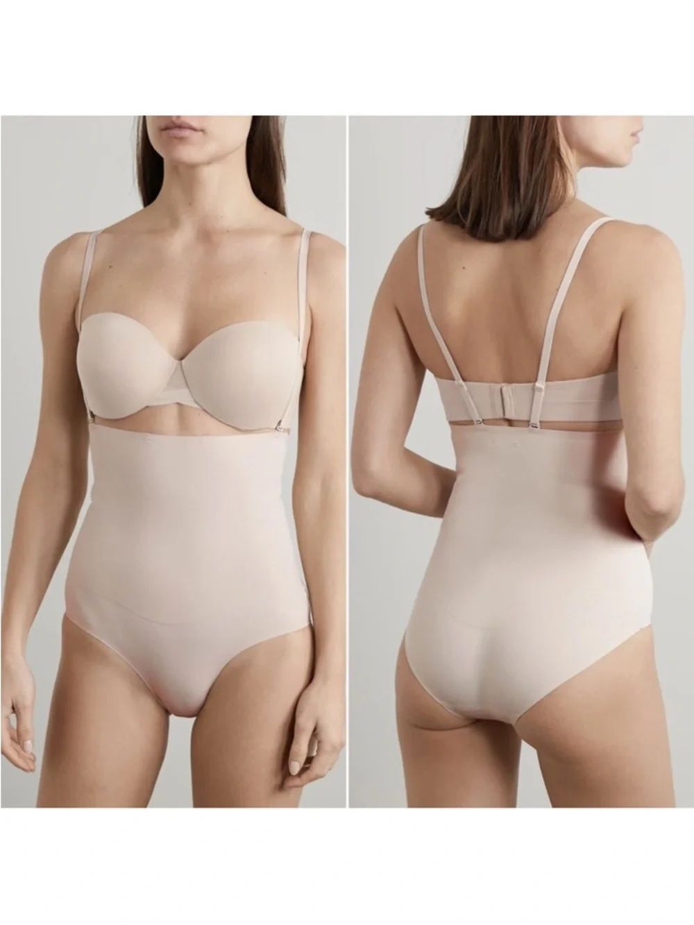 HEIST The High Waist beige shaping briefs size medium NWT